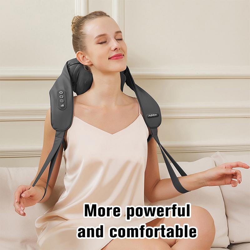 Neck Massager for Pain Relief Deep Tissue, Portable Shiatsu Shouder Back Massager with Heat, Gifts for Women and Men, Electric Massagers for Neck, Back, Shoulder