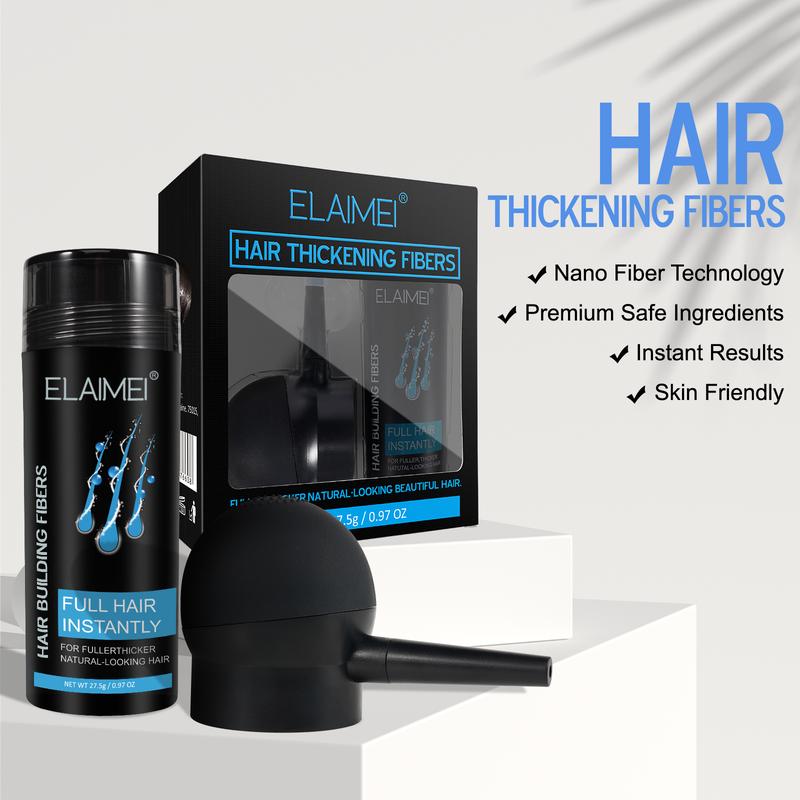 Hair Fibers for Thinning Hair Undetectable Natural Formula - Thicker Fuller Hair in 15 Seconds - Conceals Hair Loss & Look Younger - Designed for Men & Women