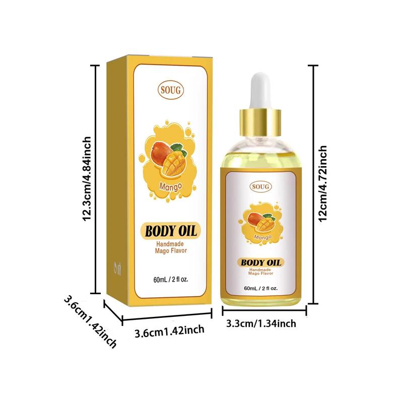 Mango Body Care Oil, 1 Box 2 Boxes Moisturizing & Nourishing Body Massage Oil for Dry Skin, Body Care Oil for Women & Men