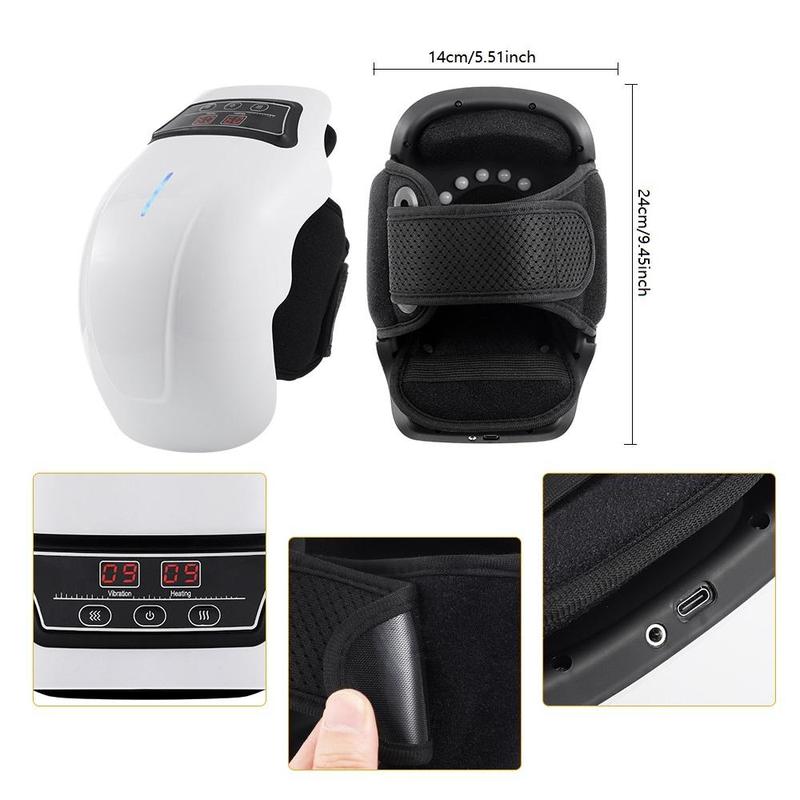 Electric Heating Knee Massager, 9-speed Adjustment Knee Massage Machine, Professional Kneading Massager for Home & Travel