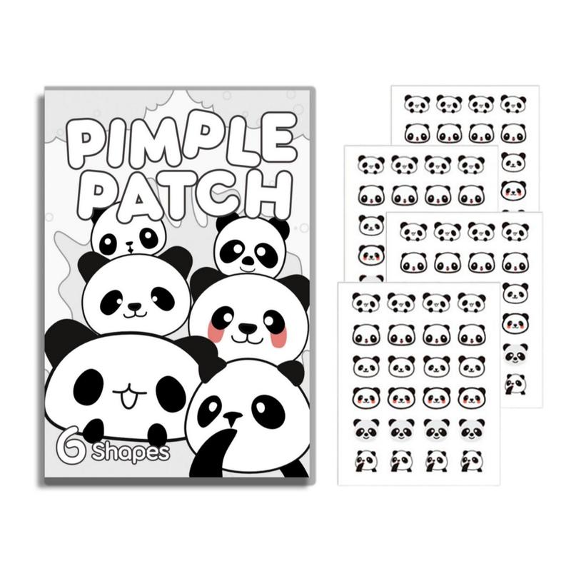 Panda Pattern Pimple Patch, 120pcs box Hydrocolloid Spot Marks Blemishes Covering Solution, Gentle on Skin, Easy to Use, and Waterproof, Christmas Gift