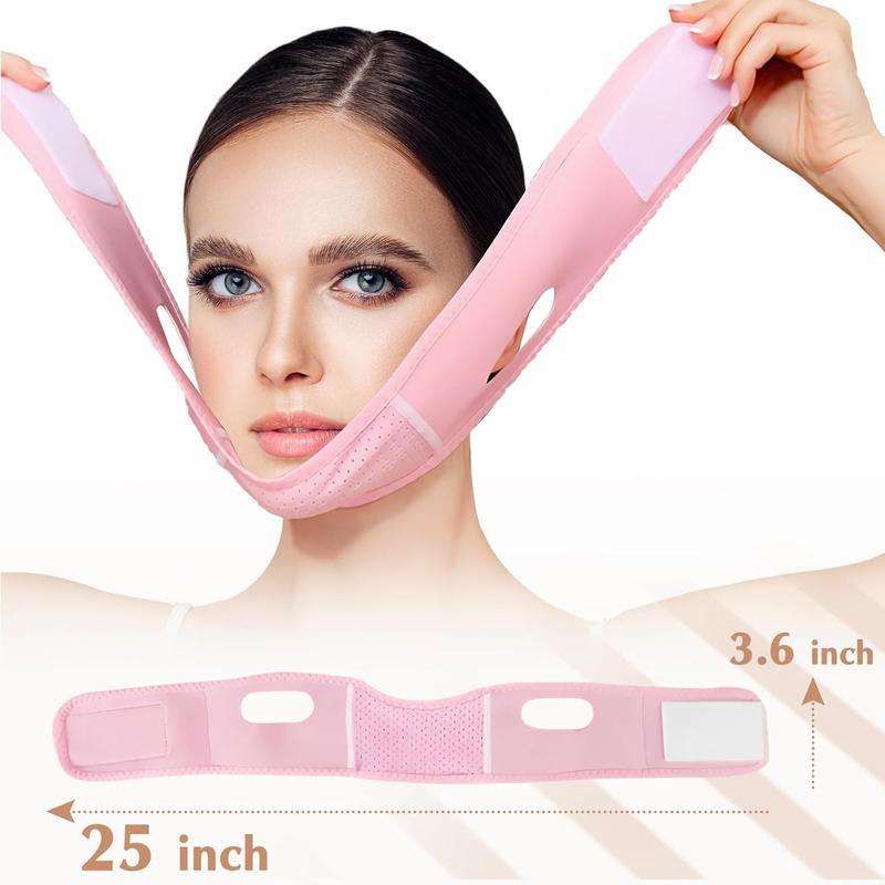 Reusable V Line Lifting Mask with Chin Strap, V Shaped Face Mask for Sagging, Jaw Exerciser