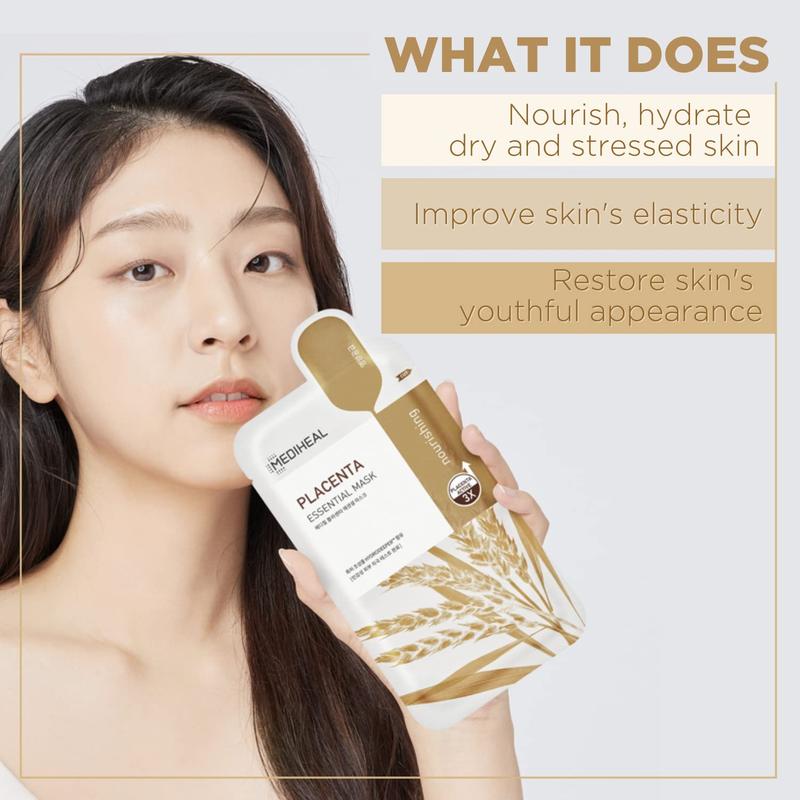 MEDIHEAL OFFICIAL Placenta Essential Mask - Moisturizing Sheet mask