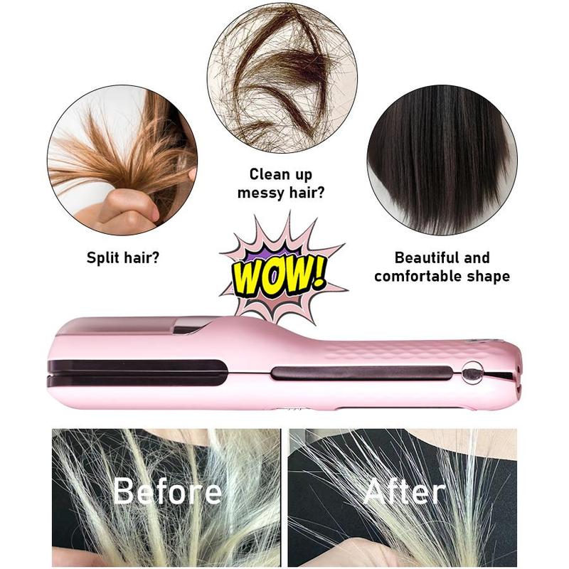 Portable Electric Hair Trimmer, 1 Box Hair Split Ends Trimmer, Rechargeable Hair Split End Clipper for Split Ends Damaged, Professional Hair Trimmer for Home & Travel