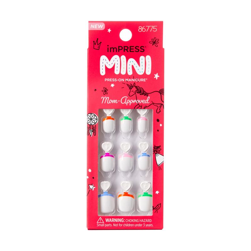 imPRESS Mini Press-On Nails for Kids - French Pop