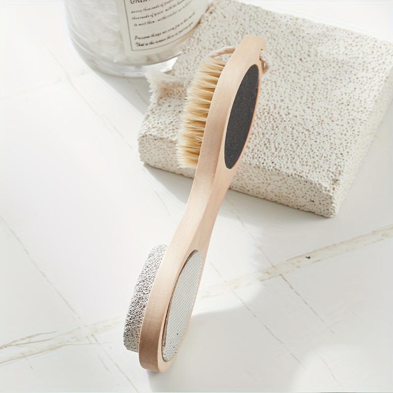 Double Sided Wooden Foot Scrubber, Foot Dead Skin Remover, Exfoliating Foot Scrubber, Pedicure Foot Care Tool