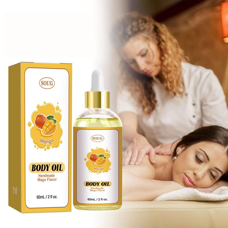 Mango Body Care Oil, 1 Box 2 Boxes Moisturizing & Nourishing Body Massage Oil for Dry Skin, Body Care Oil for Women & Men