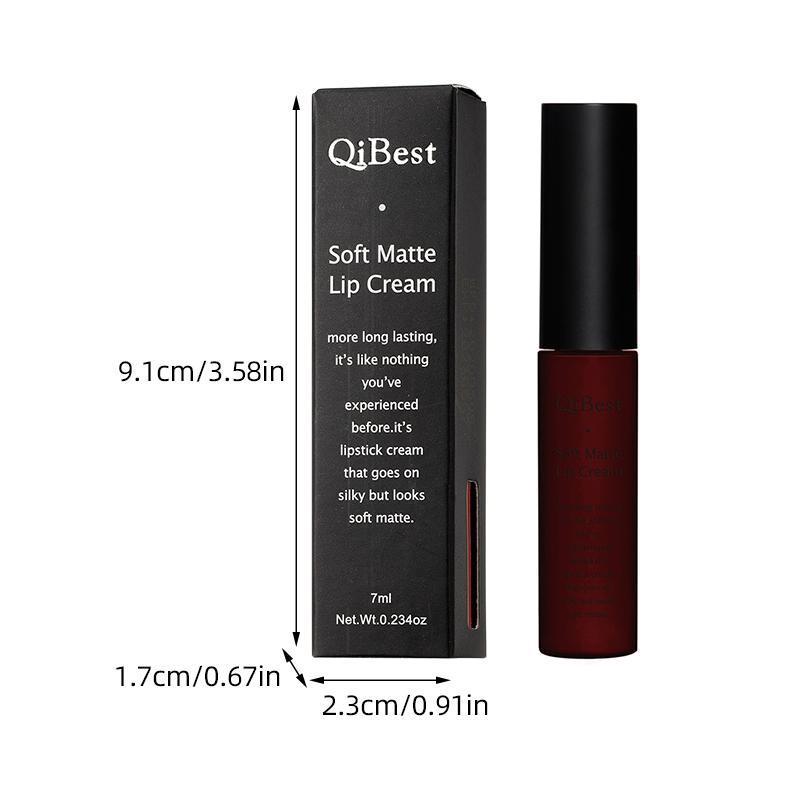 Matte Liquid Lipstick, 1 Count Long Lasting Easy Coloring Lipstick, Tintin Lip Balm, Lip Tint Lip Stain, Velvet Matt Finish Lip Gloss, Girls and Women Makeup Accessories