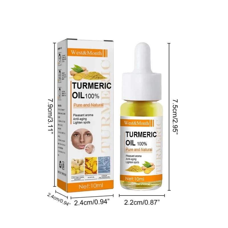 Moisturizing Turmeric Facial Serum, 2 Counts set Skin Brightening & Firming Facial Essence, Beauty & Personal Care Product for Women & Girls