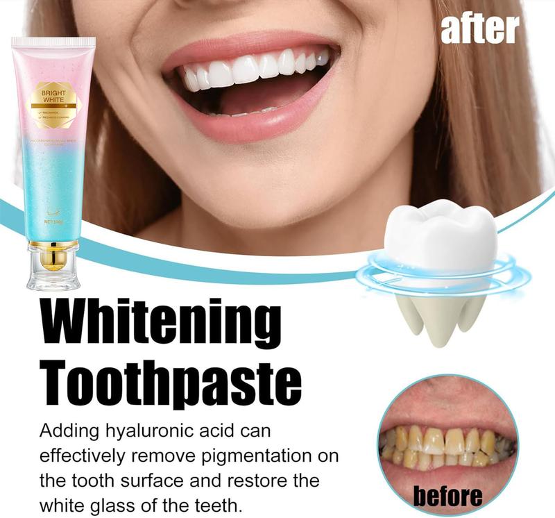 Superwhiteningtoothpaste[triple whitening]niacinamide whiteningtoothpaste whitening toothpaste removes stains teeth cleaning oral coffee daily evening