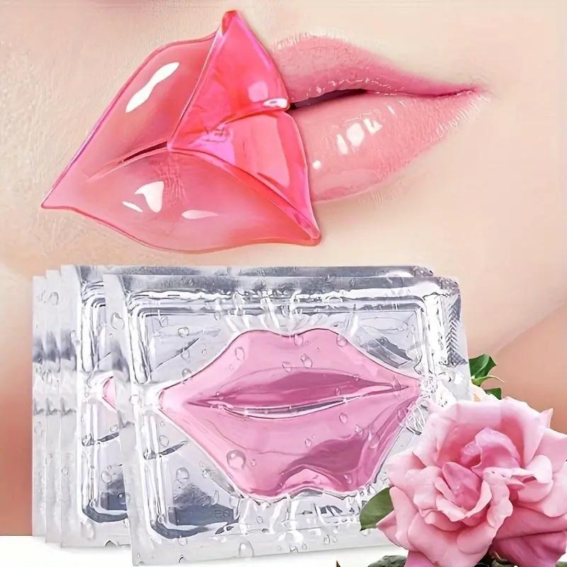 Portable Plant Extract Moisturizing Lip Mask, 1 Set Crystal Gel Lip Mask, Moisturizing Crystal Gel Lip Mask, Hydrating Lip Masks, Lip Care Gel Mask Smooths Dry Cracks and Improves Lip Skin, Lip Moisturizer Patches, Lip Care Product, Summer Gift, Fall Gift