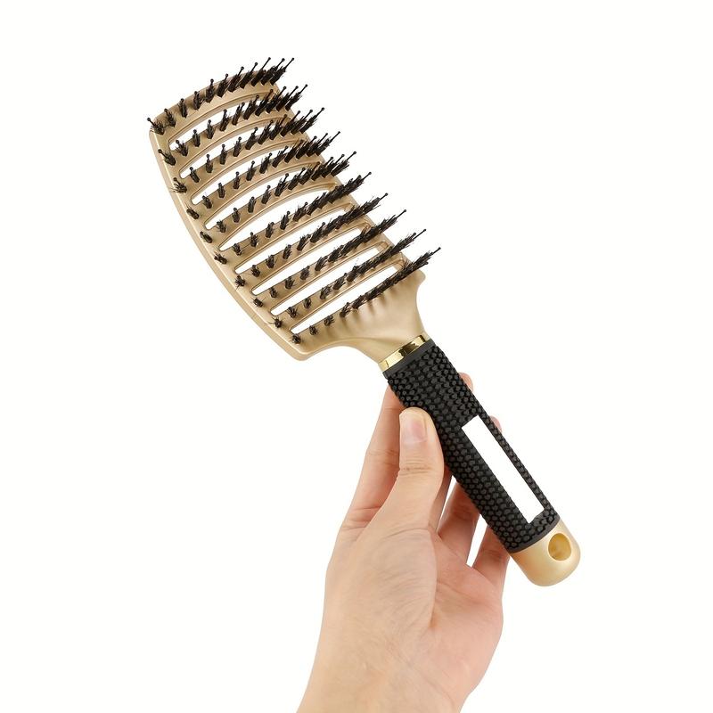 Large Curved Detangling Hair Brush Scalp Massage Hair Brush Hollow Out Hair Styling Comb