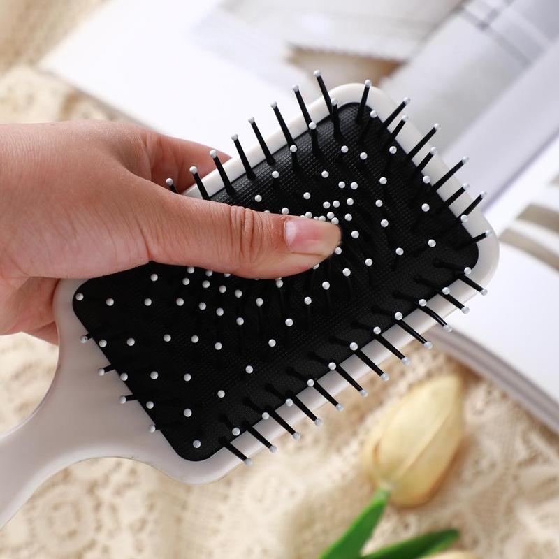 Flower Pattern Hair Brush, Anti-static Hair Comb, Scalp Massage Comb, Curly Hair Detangling & Styling Tool for Women & Girls