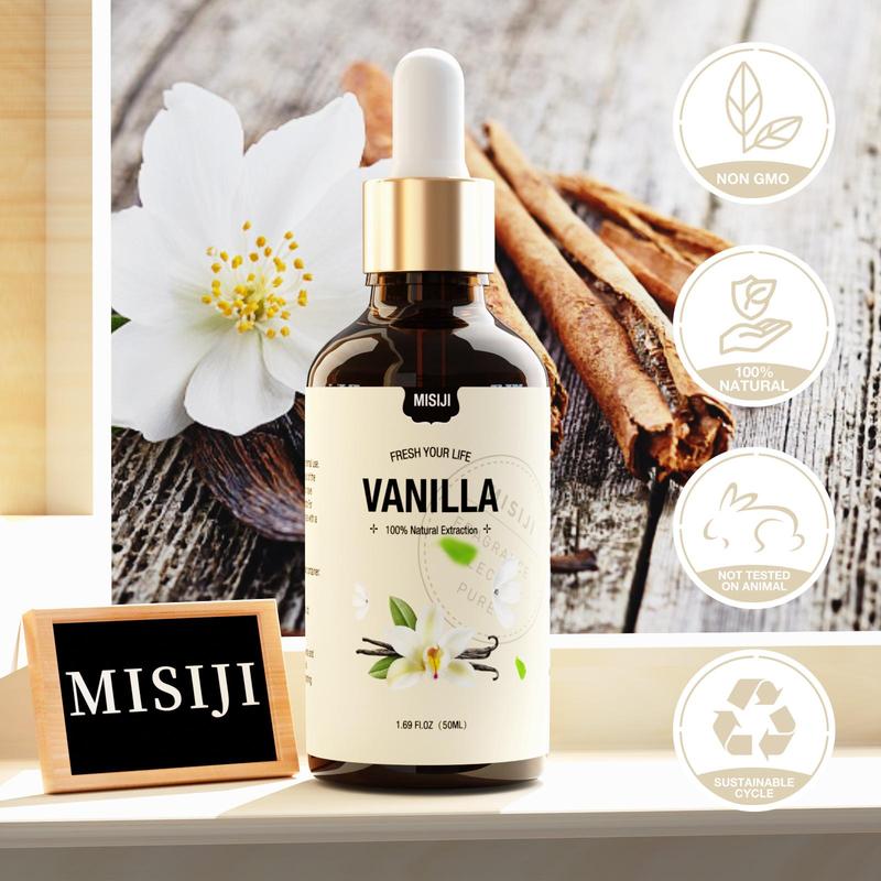 50ml Vanilla Essential Oil, Natural Extract Essential Oil, Home Fragrance for Home Spa, Aromatherapy Essential Oil for Relaxation & DIY Soap & Candle