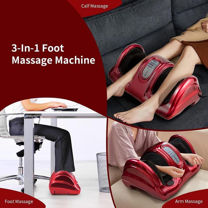 Giantex Shiatsu Foot Massager Foot, Calf, , Intensity Adjustable，Calf and Ankle Massager, Electric Shiatsu Foot Massager with Remote Control, Multiple Massage Modes