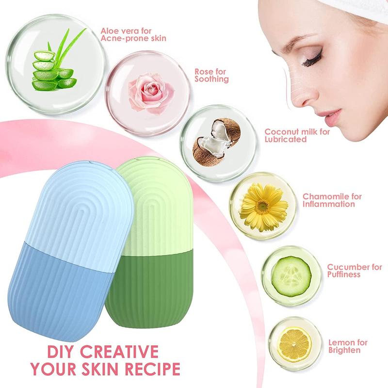 Ice Cube Face Roller, Face Ice Roller To Enhance Skin Glow & Brighten Skin, Reusable Facial Skincare Tool, Skin Massage Popsicle Making Mold