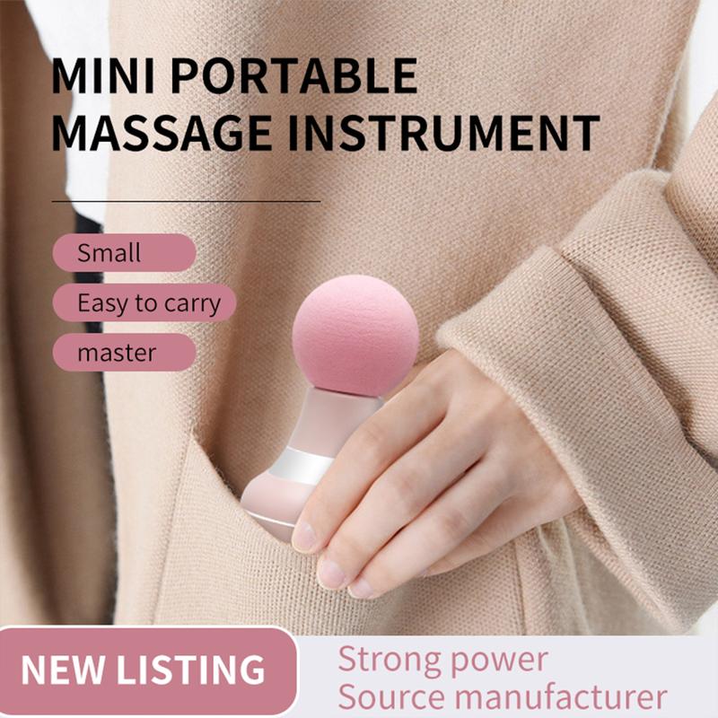 Mini Massager Portable Pocket Massager Support for Woman USB Charging 6 Speed Vibration Mode Head and Neck Relaxation Muscles and Pain Relief Comfort