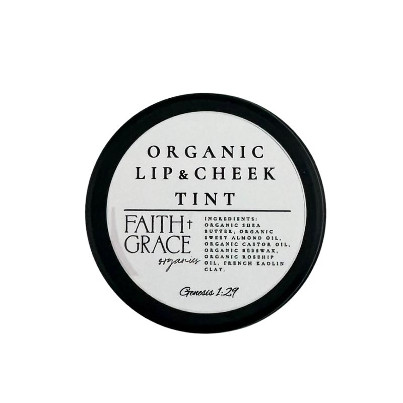 Organic Lip and Cheek Tint, No artificial Dyes, Hand made in USA