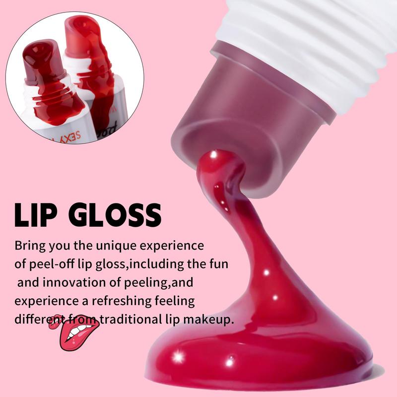 Long Lasting Lip Gloss, 1 Count Matte Lipstick, Moisturizing Lip Glaze, Glossy Lip Glaze Stick, Plumping Lip Oil Lip Stick for Girls & Women