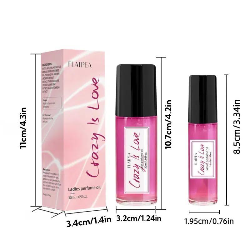 Women's Perfume Set, 2 Counts set Long-lasting Roller Perfume for Women, Small Size Portable Bottle Perfume for Dating & Outdoor Travel, Christmas Gift