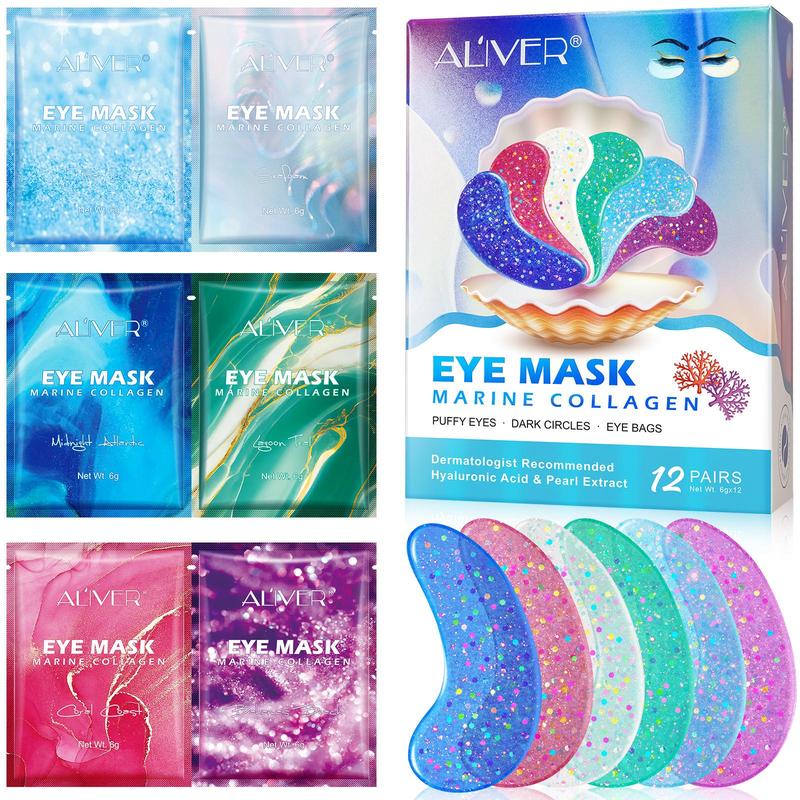 Collagen Eye Mask, Moisturizing Eye Mask, Nourishing Eye Care Product for Women & Men, Suitable for All Skin Types