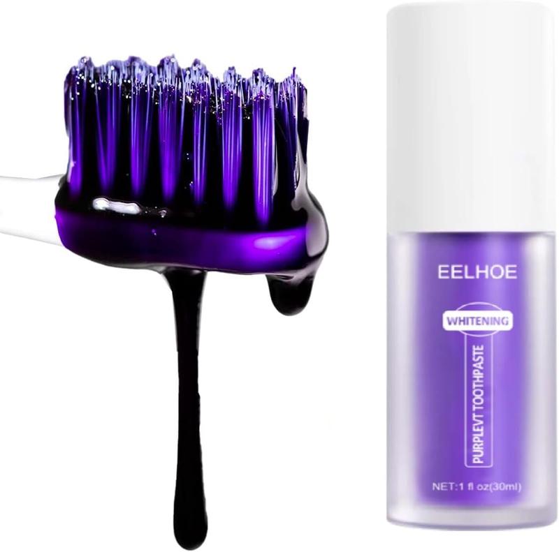 EELHOE V34 Purple Toothpaste , Whitening Tooth Toothpaste, Deep Cleaning Tooth Care ,Remove Tooth Stains ,Brightening Tooth Toothpaste,Gifts for man and woman