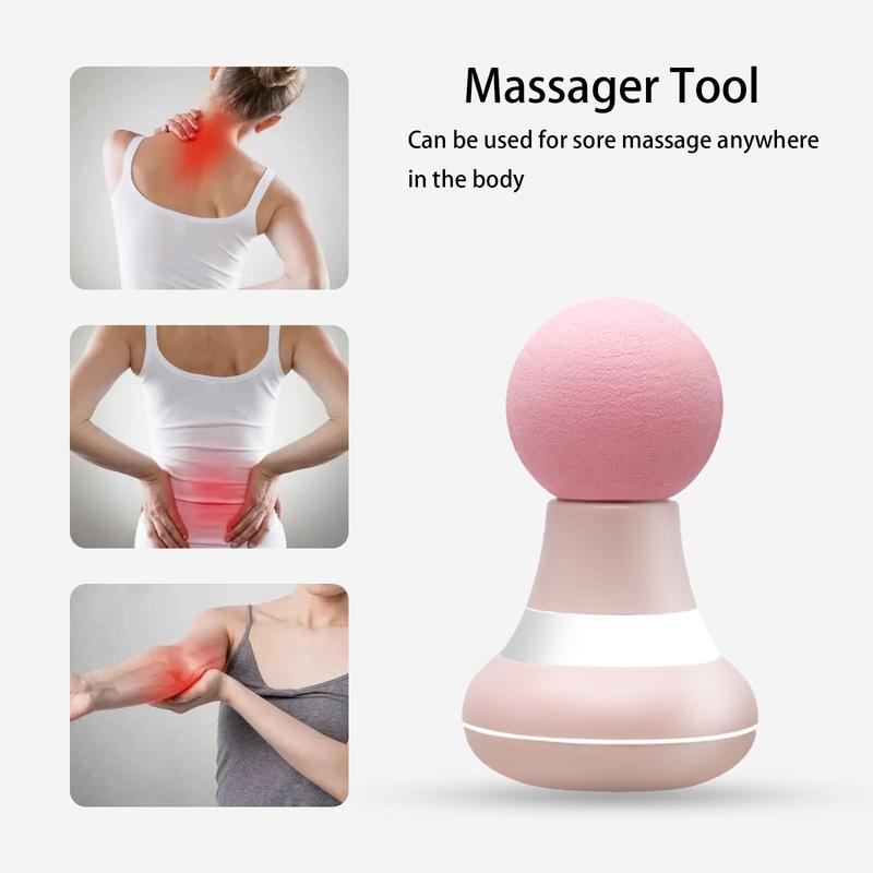 Mini Massager Portable Pocket Massager Support for Woman USB Charging 6 Speed Vibration Mode Head and Neck Relaxation Muscles and Pain Relief Comfort