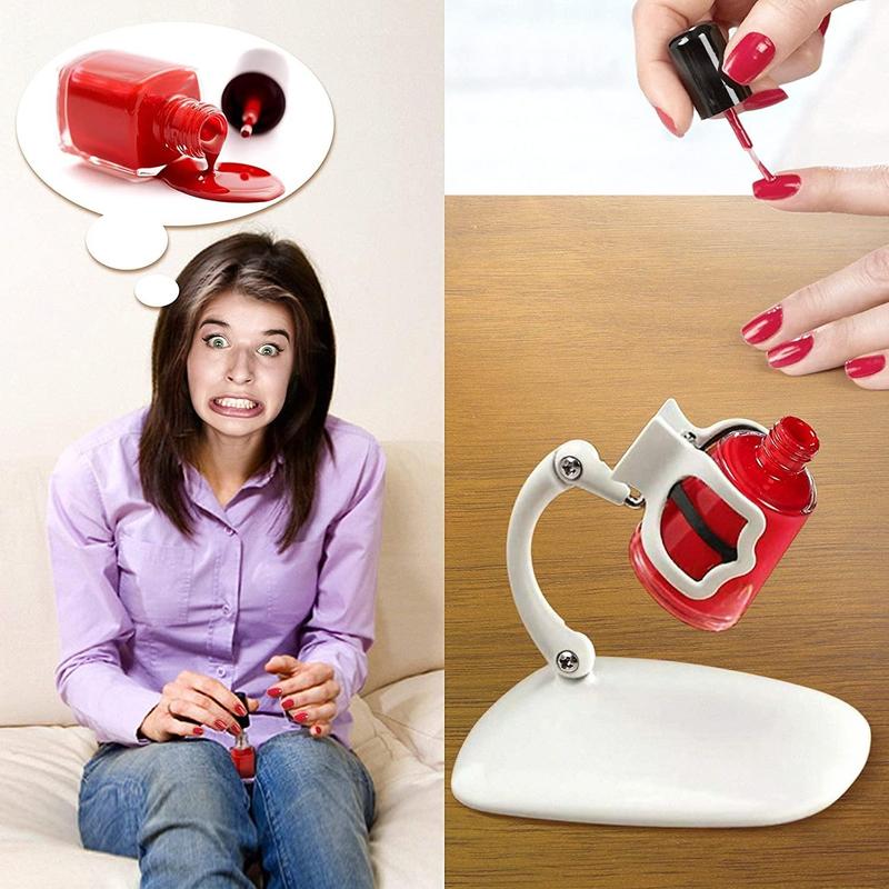 Nail Polish Holder, Nail Art Stand, Easy Grip Nail Art Tool, Manicure & Pedicure Tool for Home & Salon Use