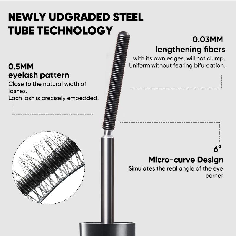 Judydoll 3D Curling Eyelash Iron Mascara 3g, Curling Effect, Long-Lasting Wear, Volumizing Formula, Easy Application, Smudge-Proof, Water-Resistant, Nourishing Ingredients, Suitable For All Eye Types, Convenient To Carry-The Perfect Christmas Gift