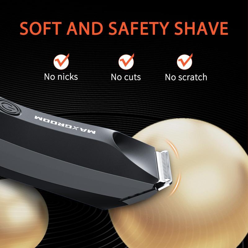 MAXGROOM Showerproof Body & Manscaping Trimmer Hair Trimmer,Body and Intimate Hair Trimmer, Replaceable Ceramic Blade Heads Ball Trimmer Shaver, Personal Groomer for Men,Gift For Halloween & Christmas Gift