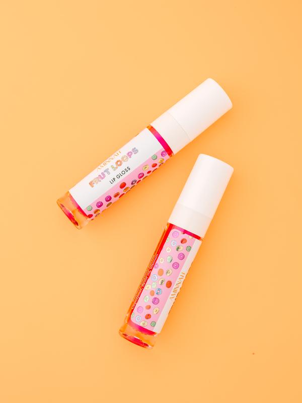 Frut Loops Lip Gloss - High-Shine Finish, Fruity Flavor and Moisturizing Formula - Glossy Makeup Lipstick Cosmetic Lip Care Moisture Moisturizer Moisturize Hydrate Hydrating