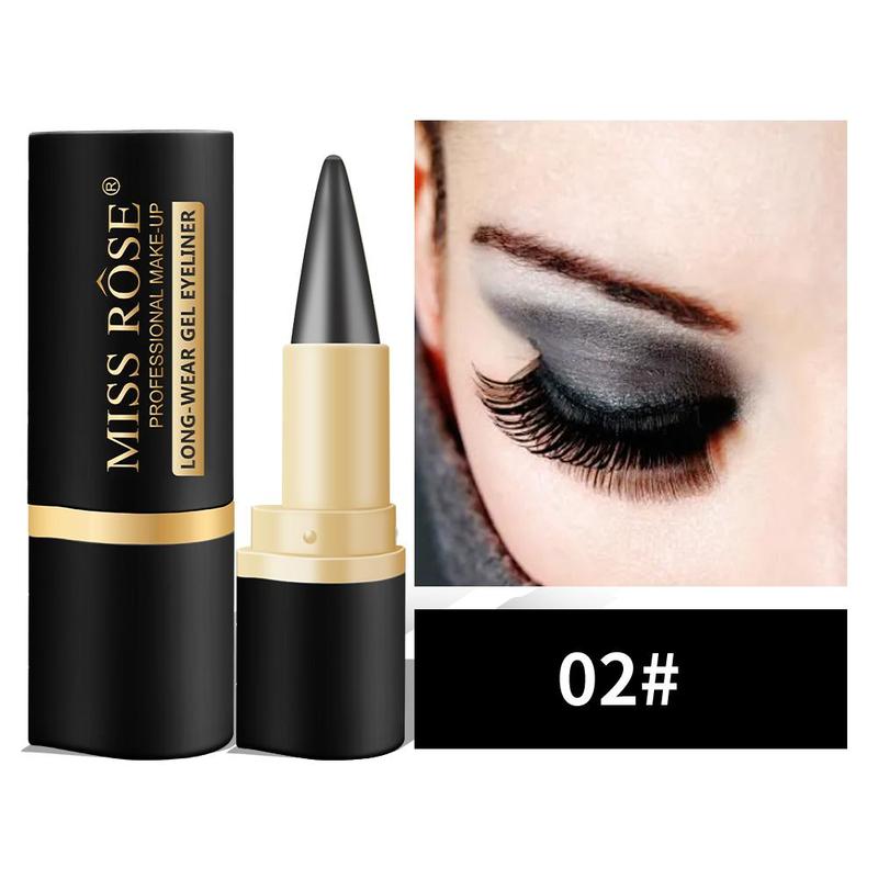 Waterproof Gel Eyeliner, 2 Counts Long Lasting Matte Eyeliner, Quick Drying Eyeliner Pen, Professional Daily Makeup Accessories