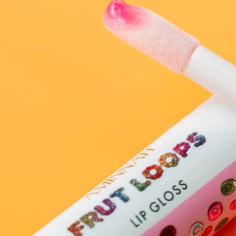 Frut Loops Lip Gloss - High-Shine Finish, Fruity Flavor and Moisturizing Formula - Glossy Makeup Lipstick Cosmetic Lip Care Moisture Moisturizer Moisturize Hydrate Hydrating