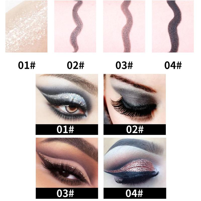 Waterproof Gel Eyeliner, 2 Counts Long Lasting Matte Eyeliner, Quick Drying Eyeliner Pen, Professional Daily Makeup Accessories