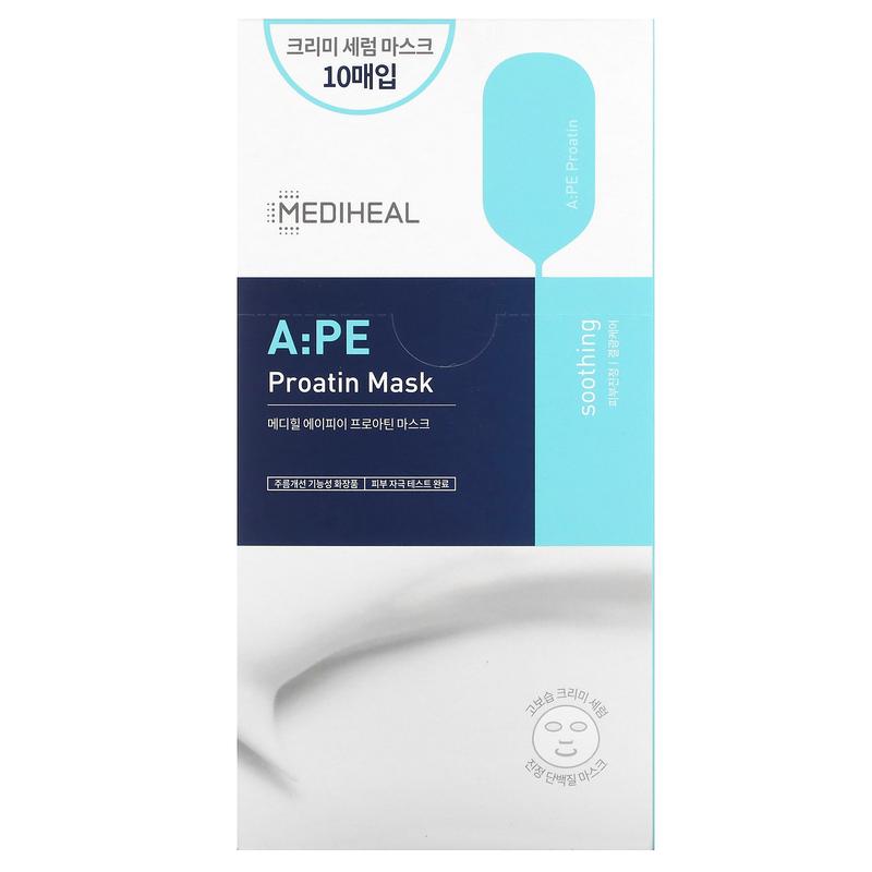 MEDIHEAL A:PE Proatin Beauty Mask, 10 Sheets, 25 ml Each