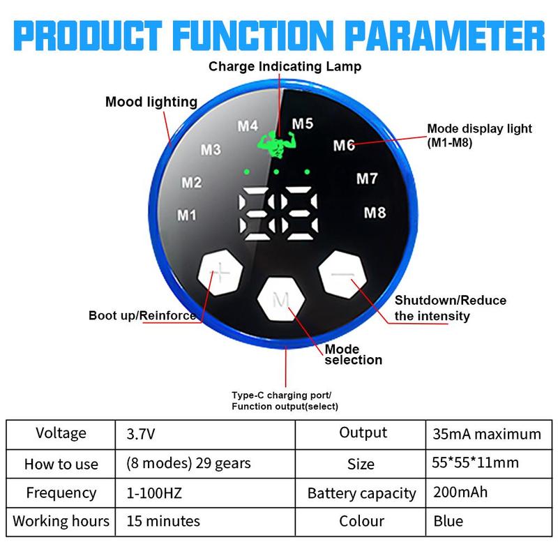 Electric Foot Massager, Foot Massage Pad, Foot Muscle Massage Relaxation Pad, Motorized Foot Stimulator, Foot Massage Tool for Home & Travel