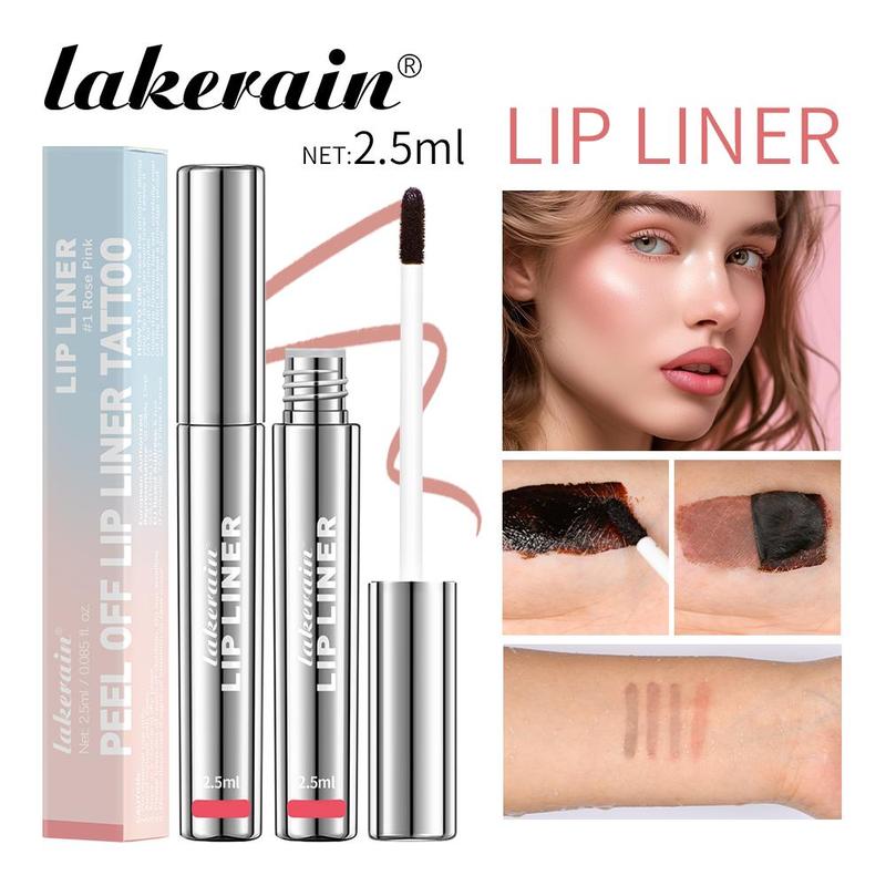 Peel-Off Lip Liner - Waterproof Lip Stain for Precise and Quick Lip Makeup, Ideal natural lip liner Matte Vintage Contour Lipliner, Flawless Cosmetic