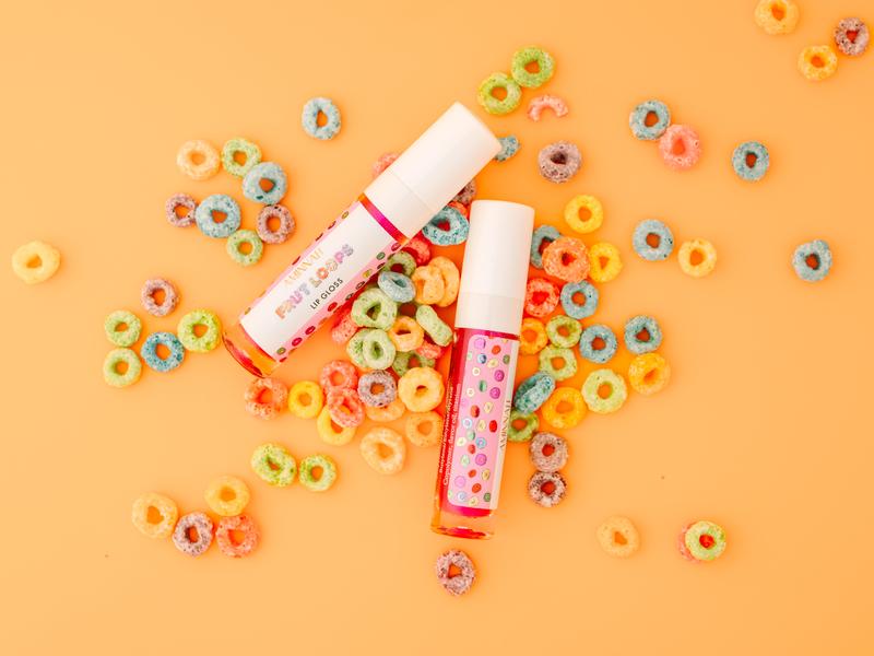 Frut Loops Lip Gloss - High-Shine Finish, Fruity Flavor and Moisturizing Formula - Glossy Makeup Lipstick Cosmetic Lip Care Moisture Moisturizer Moisturize Hydrate Hydrating