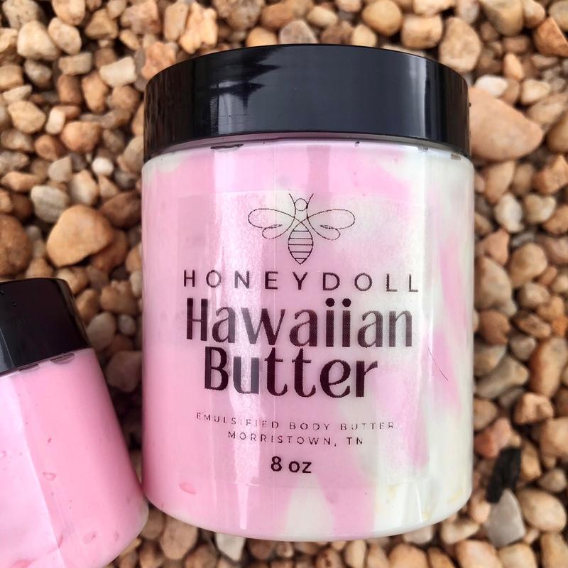 Hawaiian Butter Emulsified Body Butter - Juicy Pineapple & Coconut Scented - Body Care