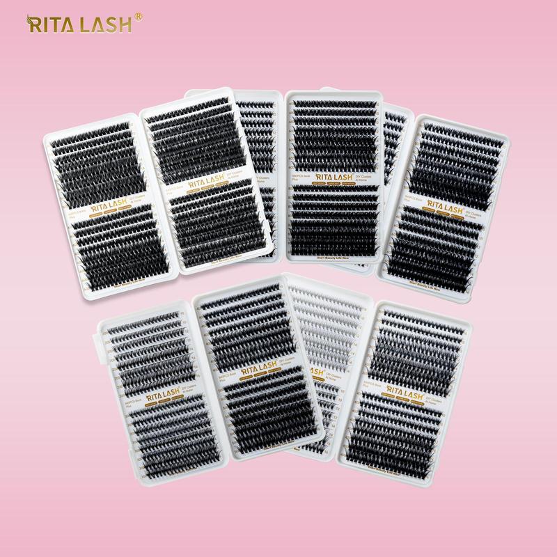 Individual False Eyelashes for Gift, 640pcs box Natural Look Eyelash Extensions, Self Grafting Curly False Eyelash, Cosmetic Products, Eyelash Extensions Kit, Christmas Gift