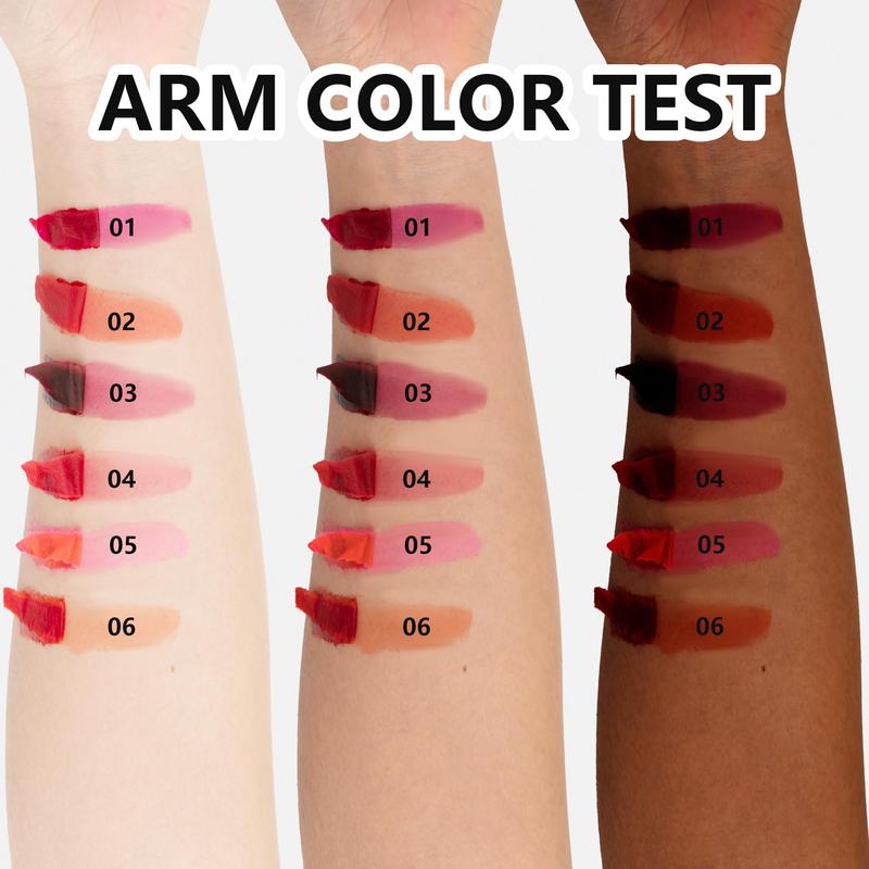 Long Lasting Lip Gloss, 1 Count Matte Lipstick, Moisturizing Lip Glaze, Glossy Lip Glaze Stick, Plumping Lip Oil Lip Stick for Girls & Women