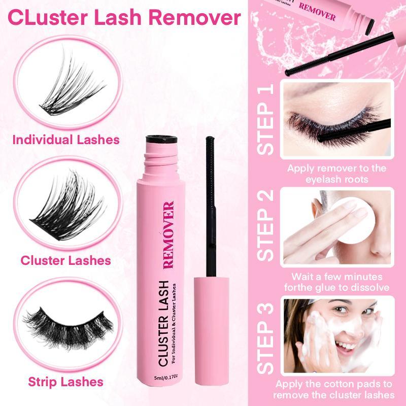 Upgraded Eyelash Extension Kit With Eyelash Glue & Remover & Tweezers & Brush, 9-16mm 30D & 40D & 50D Mixed Individual Lashes, Professional Eye Makeup Accessories, Christmas Gift