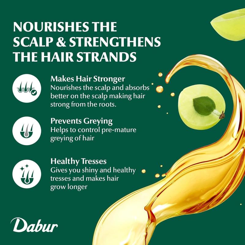 Dabur Amla Hair Oil - Nourishing Indian Oil for Men & Women, for Healthy, Moisturized Hair and Scalp (300ml)