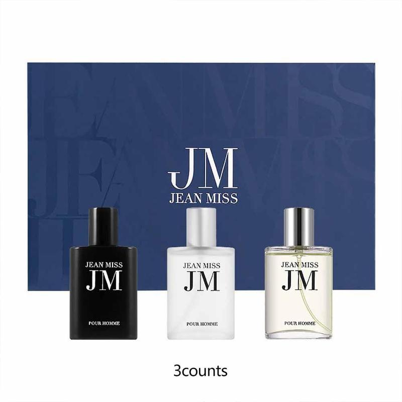 Men's Perfume Set, 3 Counts set Men's Fragrance Set, Gift for Boyfriend, Light Incense Perfume for Men, Midnight Shimmer, Long Lasting Designer Perfumes, Fall, Mini Perfumes