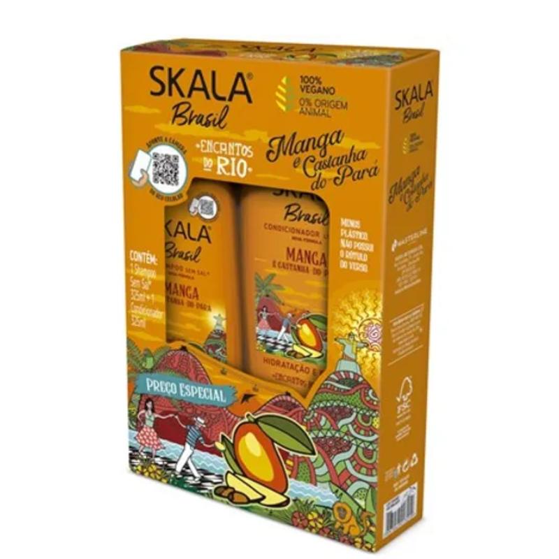 Skala Expert Kit Shampoo e Condicionador Manga e Castanha do Para, 2 x 325ML