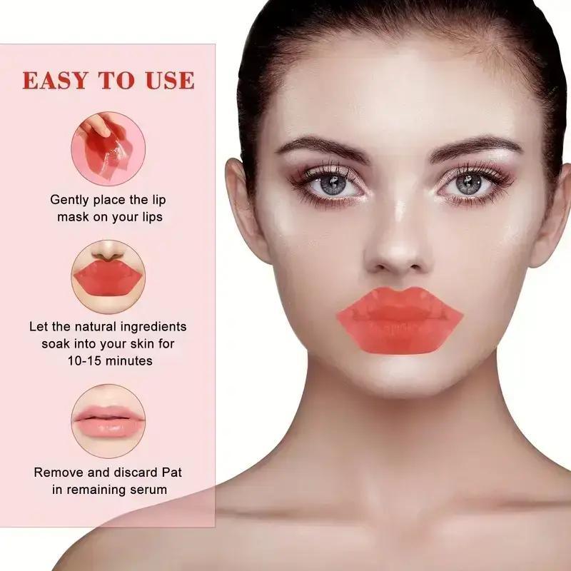 Cherry Moisturizing Lip Mask, 20pcs set Nourishing & Hydrating Lip Masks, Lip Moisturizer Patches, Lip Care Products, Christmas Gift