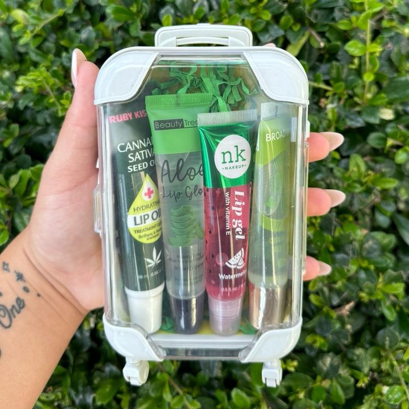 Mini Suitcase Lipgloss Bundle