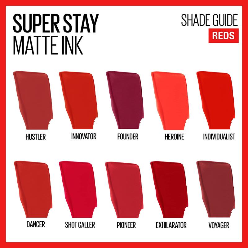 Super Stay Matte Ink Liquid Lipstick Makeup, Long Lasting High Impact Color, Up to 16H Wear