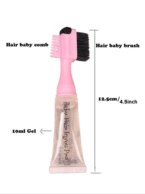 3 in 1 Hair Styling Comb for Baby Hair Control, Professional Gel & Comb & Brush, Fashionable Hair Styling Tool, Heatless Haircare Hair Products for Edge Hair Control