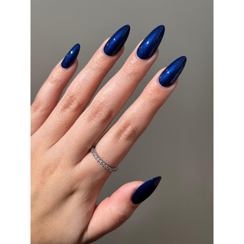 I'll Be Home -  Deep blue polish with a velvet finish that dries matte